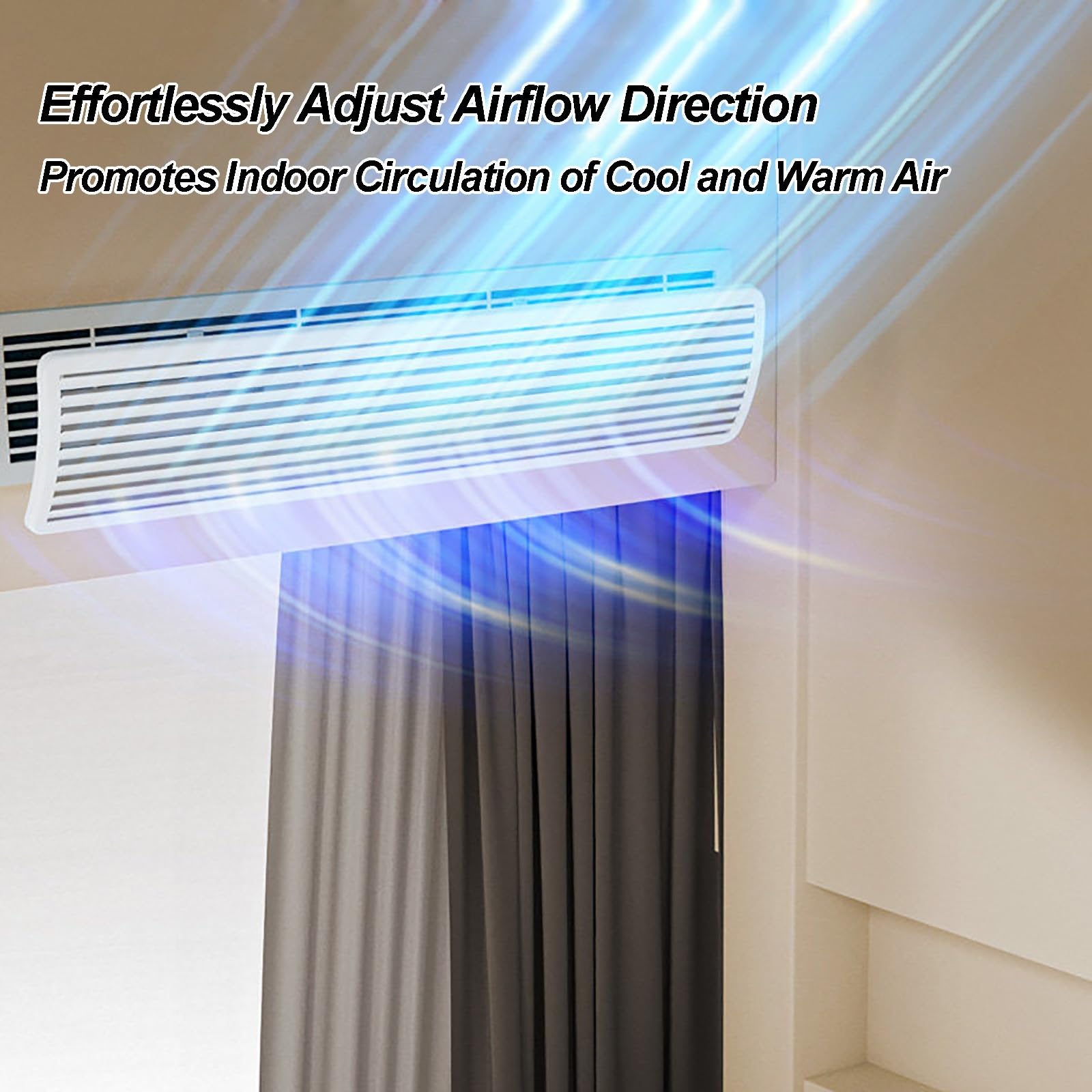 Copertura per bocchetta dell'aria, griglia regolabile da 101,6 cm, riduce la condensa, design con montaggio laterale e superiore, soluzione di ventilazione durevole per casa e ufficio