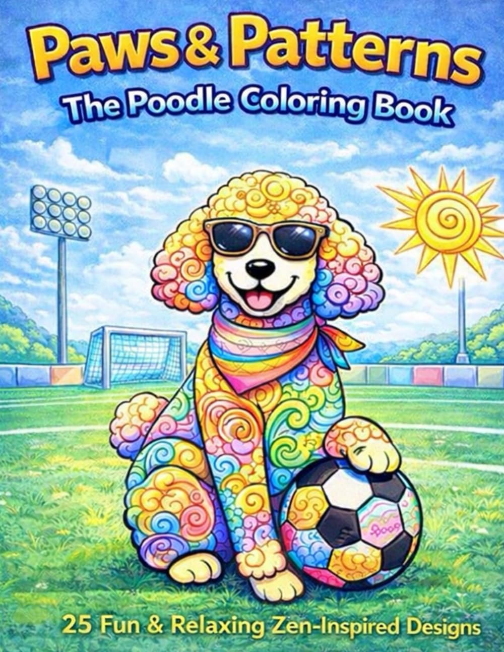 Paws & Patterns: The Poodle Coloring Book