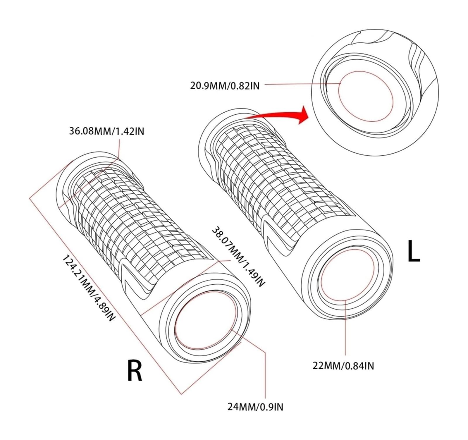Contrappesi Manubrio Bilancieri Moto Per Y&amaha YZF R1 R3 R6 R7 2014-2017 Accessori Per Motociclette Manopole Per Manubrio Da 7/8" 22MM Tappo Terminale Per Manubrio(Gray-b)