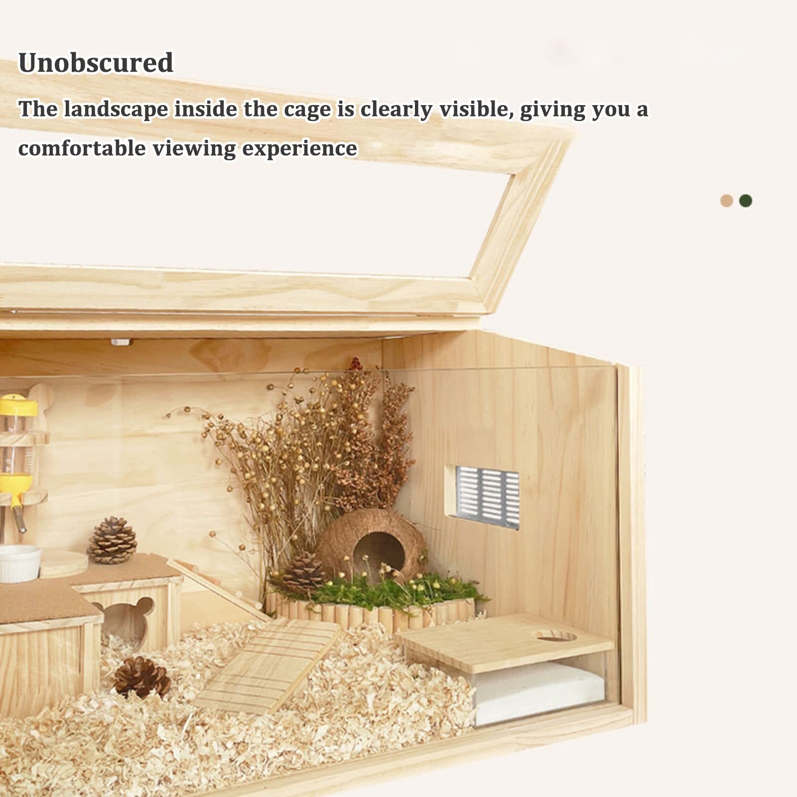 NOLITOY Hamster Plattform Aus Holz - Zweite Ebene Für Käfig & Spielplatz