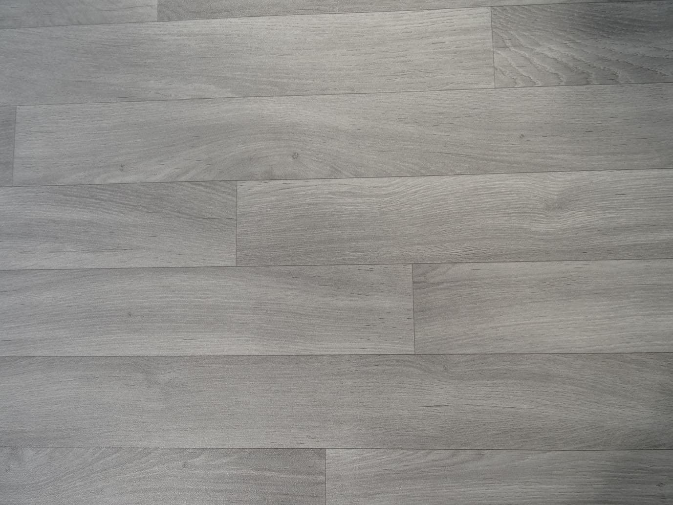 PVC Bodenbelag Vinylboden in grauem Holzton-Design, Zuschnitt (2m breit / 4m lang)