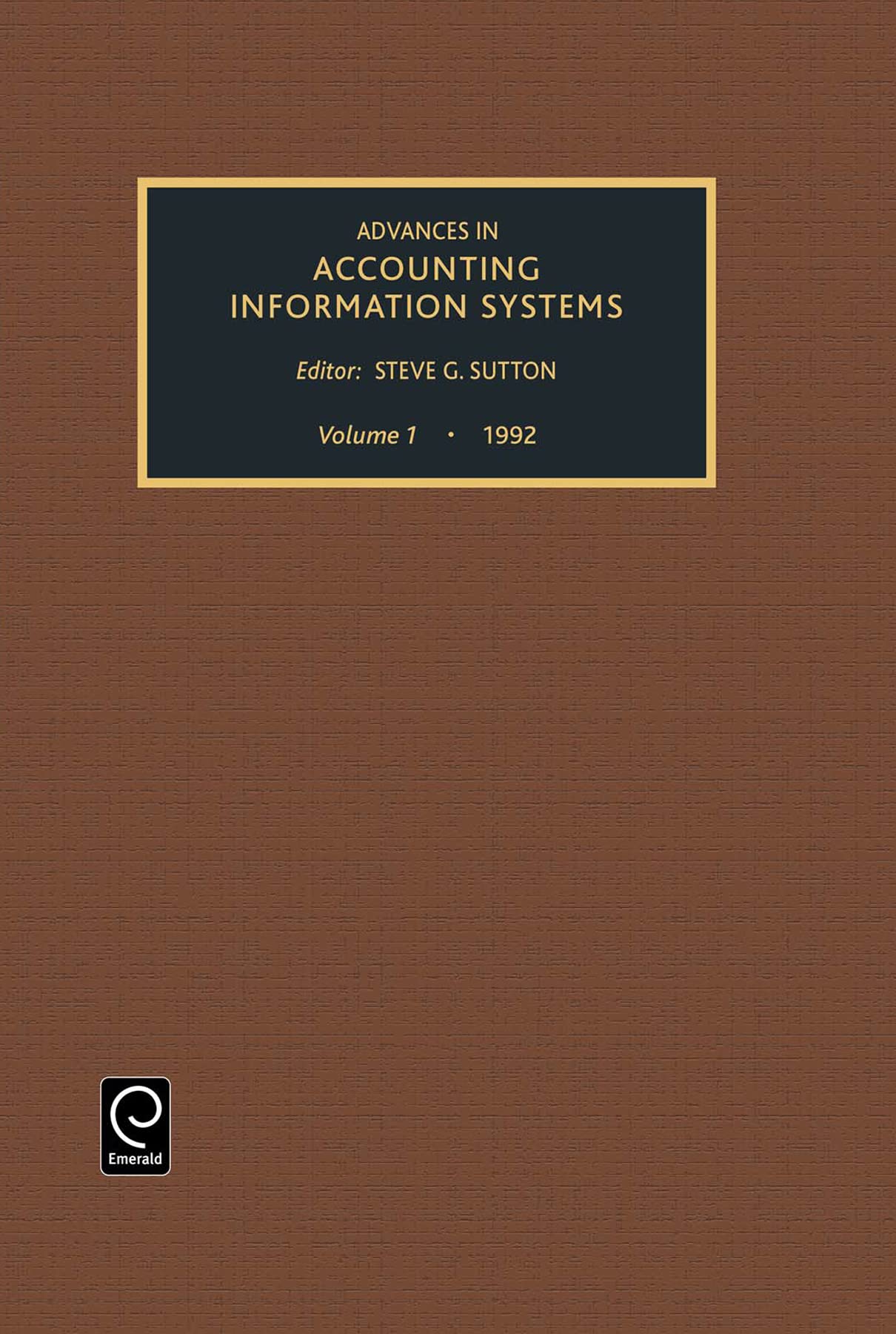 Advances in Accounting Information Systems: 1992 (001)