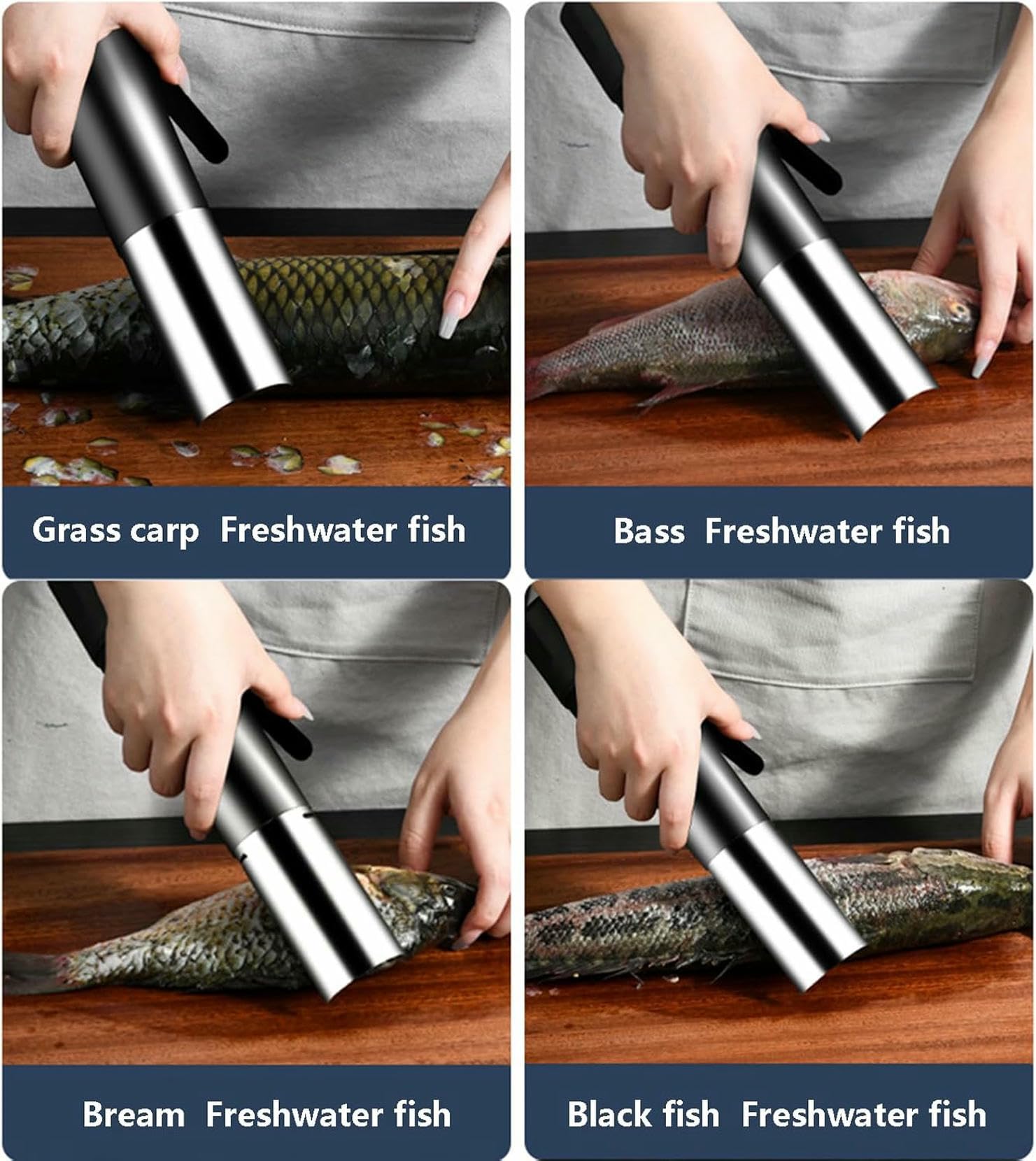 Remover di Pesce Senza Disordine Tamburo Elettrico Scale per Pesce Scaler Scaricatore di Scala Ricaricabile per Cuochi E Cuochi per La Casa Strumenti di Pulizia dei Pesci per Raschiare