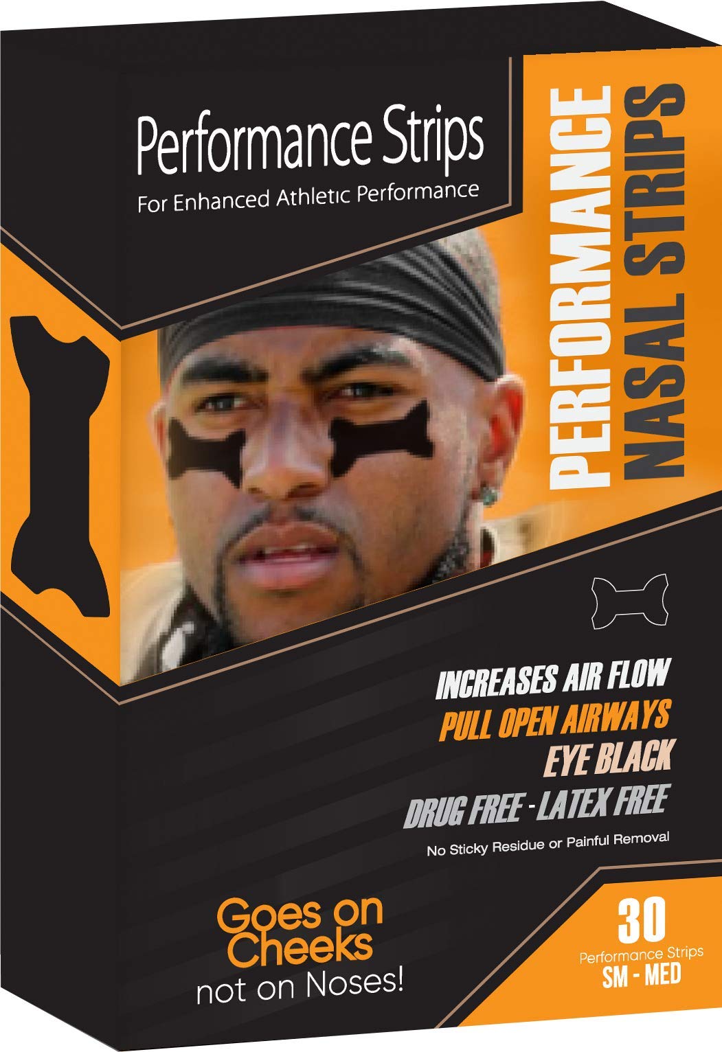 Buy Performance Strips 2in1 Eye Black Stickers and Nasal Dilators