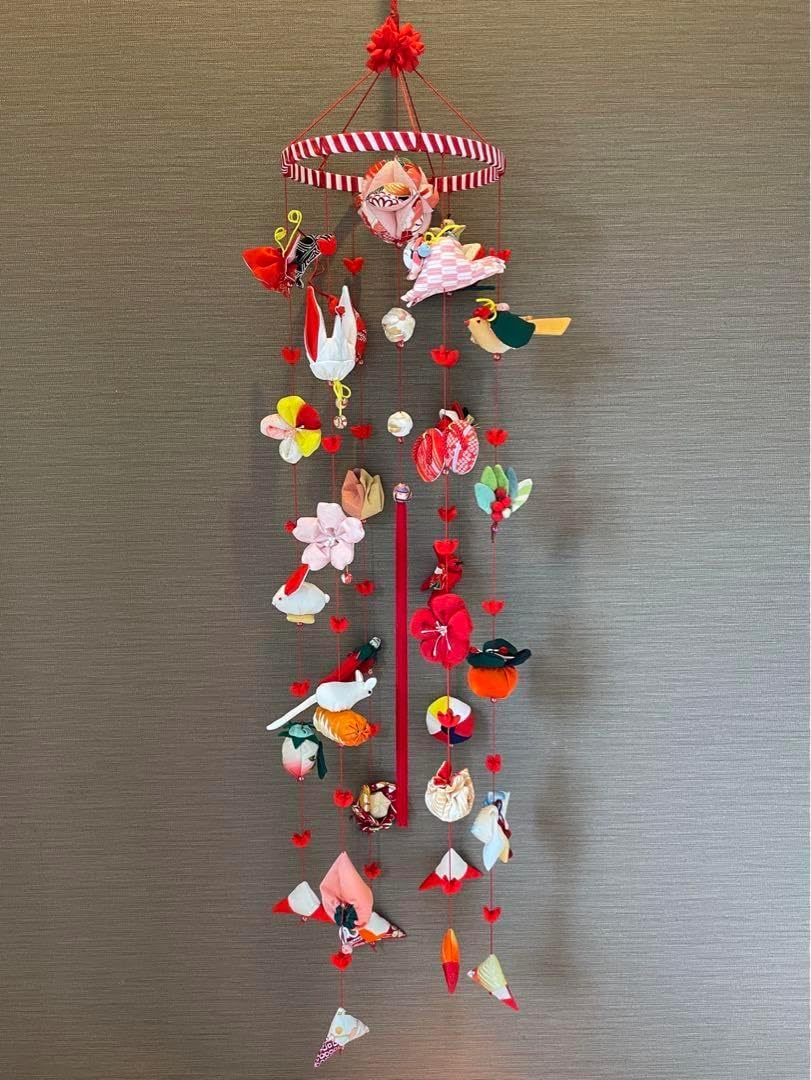 新作　105 さげもん吊るし飾り　初節句吊るし雛 つるし雛No.105ひな祭り吊るし飾り初節句ひな人形桃の節句さげ