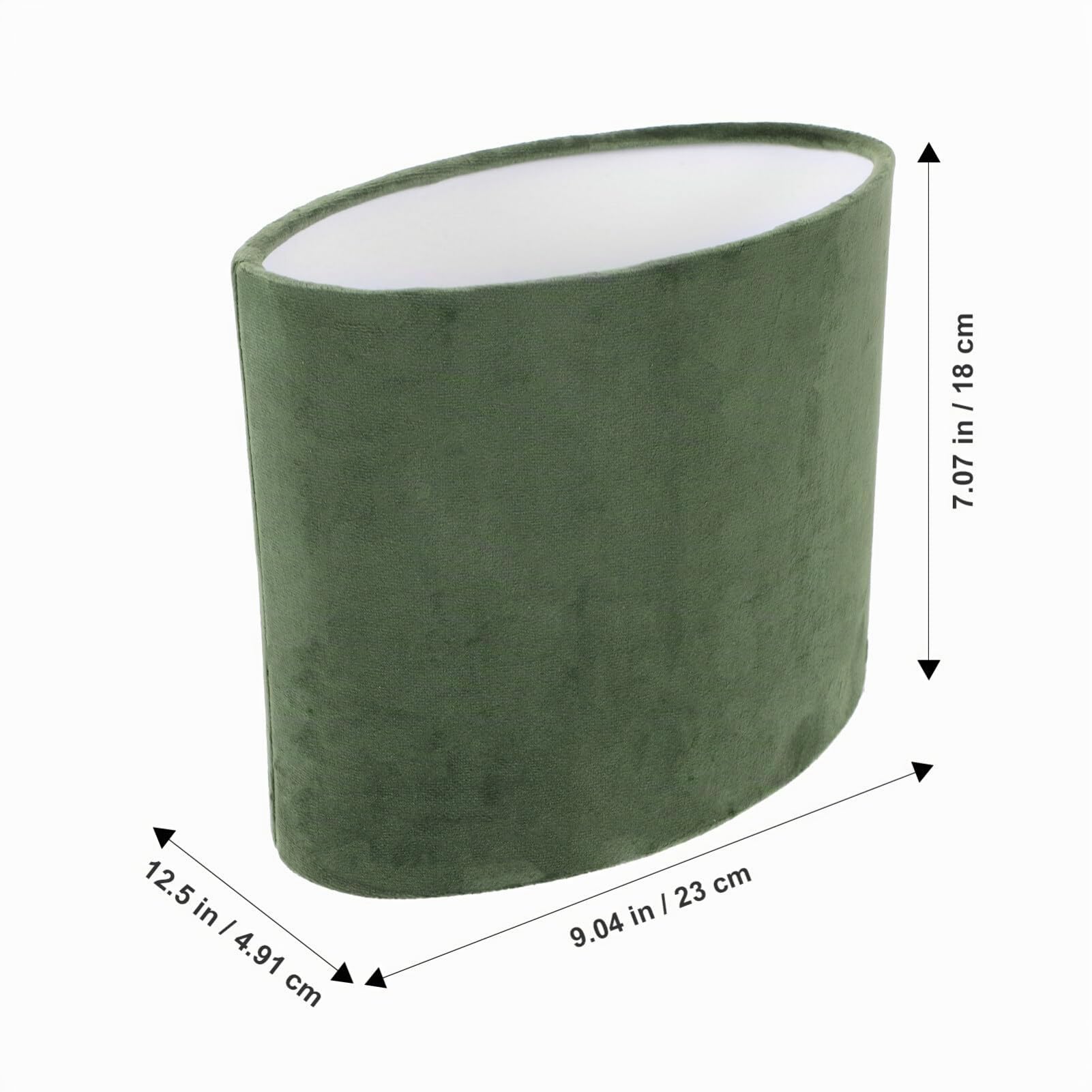Abat-jour Élégant En Velours Pour Salon Base E27/e14 Vert Foncé Lot De 2 Améliorez Votre Décoration Lumineuse