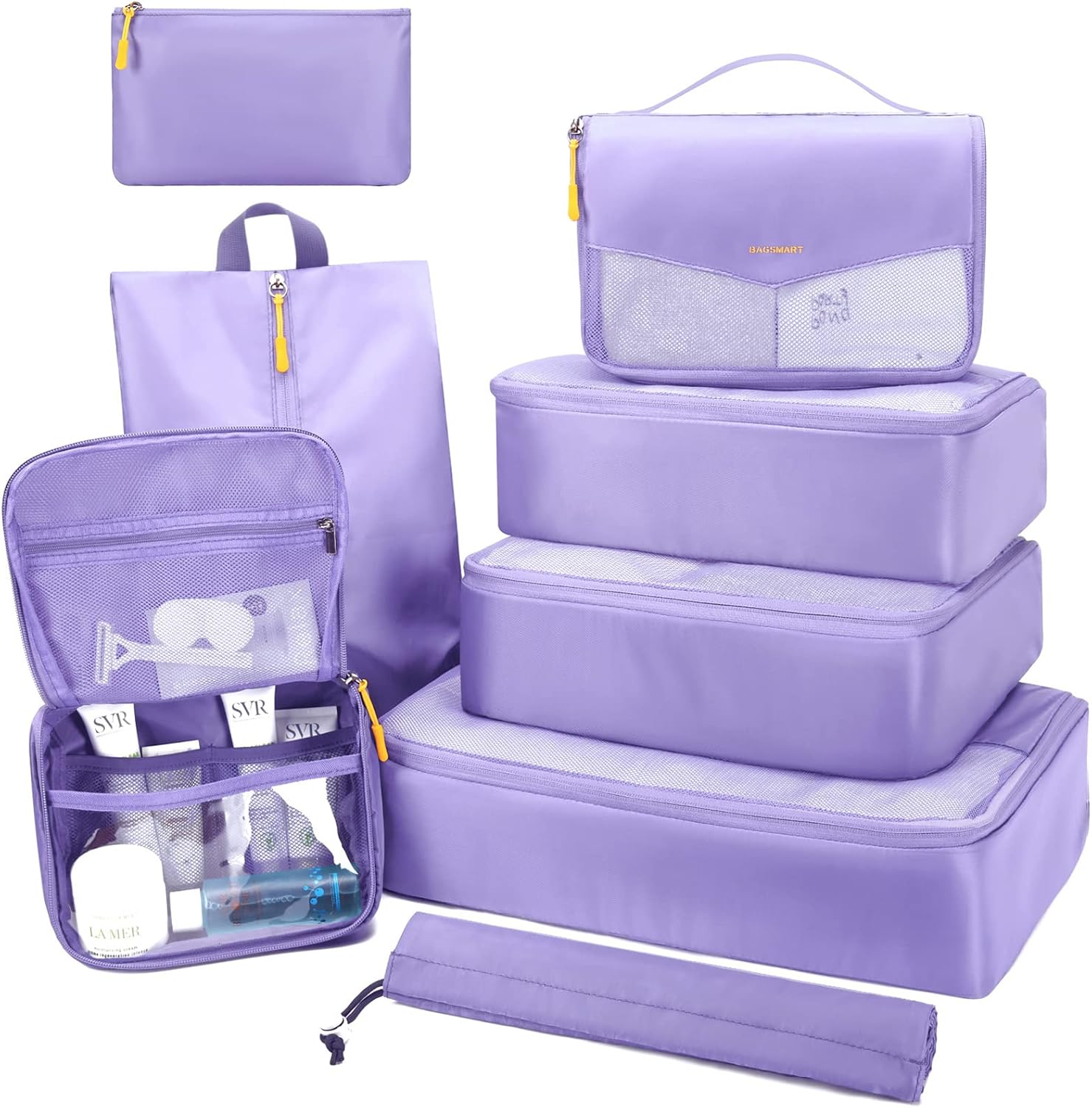 BAGSMART Packing Cubes for Suitcase, 8 Set Travel Packing