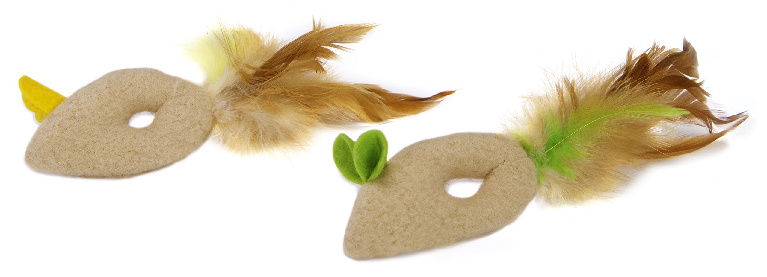 Petlinks Flutter Mouse Cat Toy Feathery Mice 2 Pack