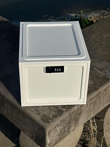 Vista 9 de Caja de bloqueo grande para medicamentos seguros, caja de almacenamiento con cerradura para refrigerador/aperitivos, cajas de bloqueo para teléfono