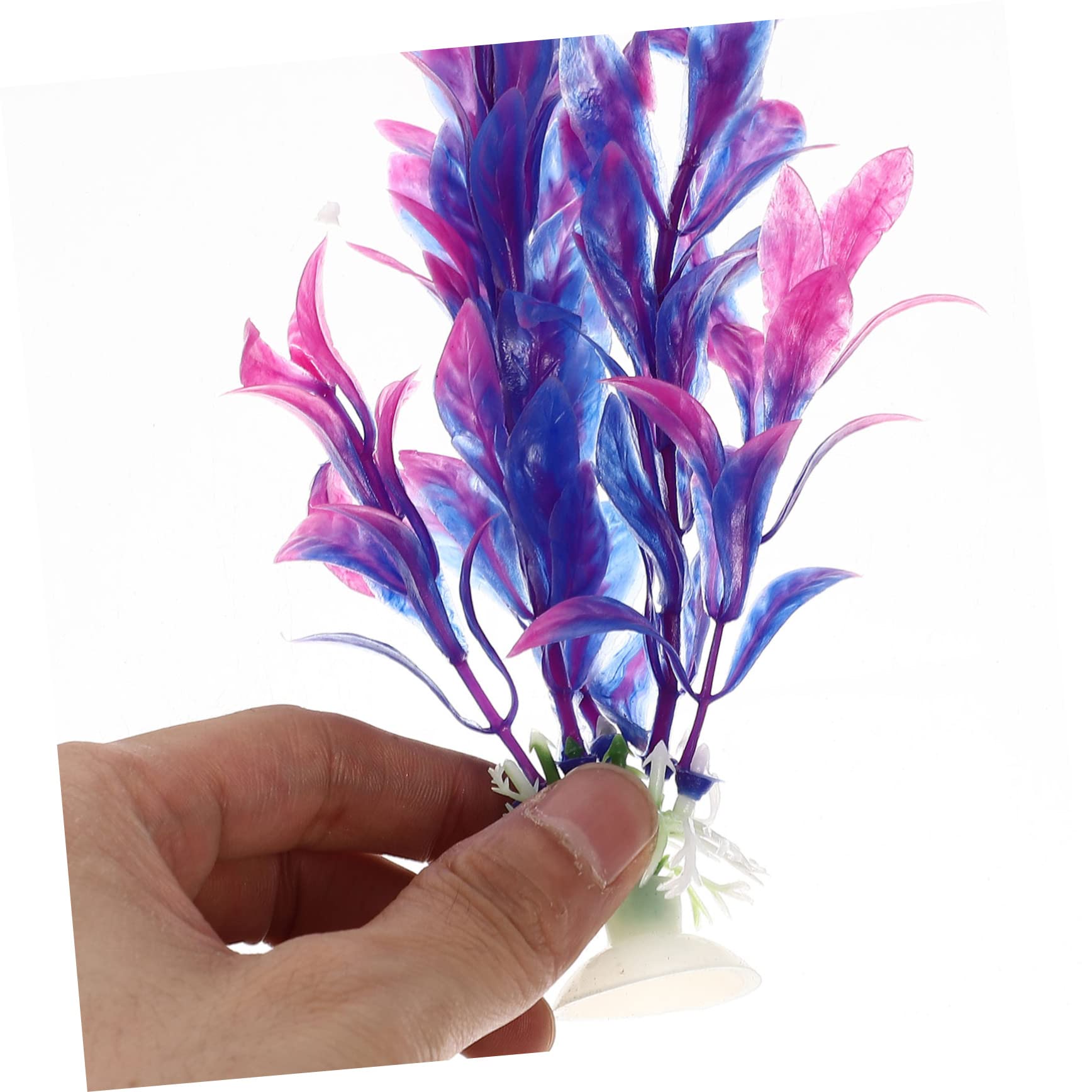 FOMIYES 24piezas Plantas Artificiales para Acuarios De Decoración Acuática Resistente Al Desgaste Accesorios De Acuario De Decoración Natural para Peceras y Terrarios