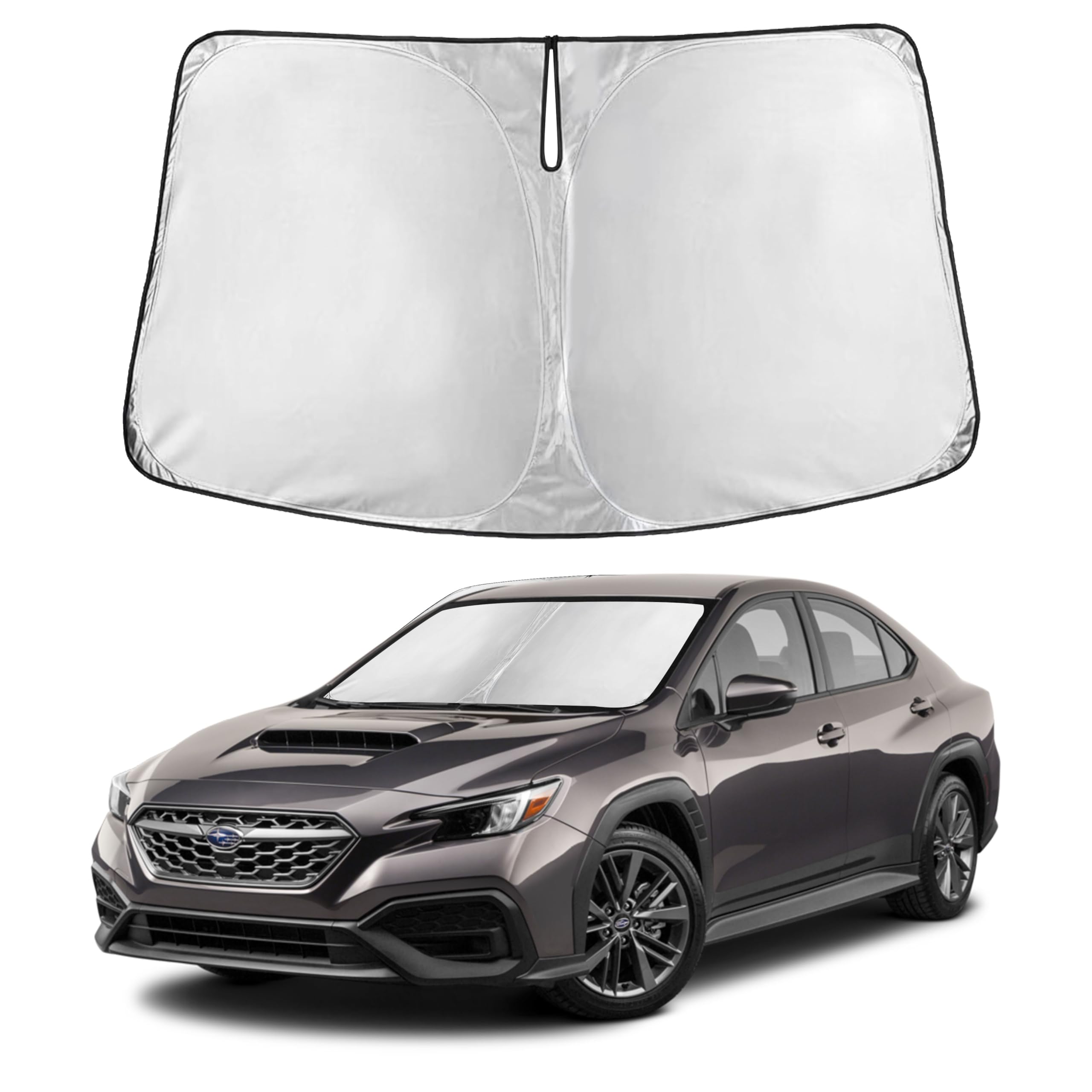 Autovir Windshield Sun Shade Fit for 2015-2019 2020 2021 Subaru WRX Sti Sunshade, Front Car Window Shades Sun Visor, Blocks UV Rays & Heat, Car Accessories Fit for Subaru Wrx Sti 2015-2021