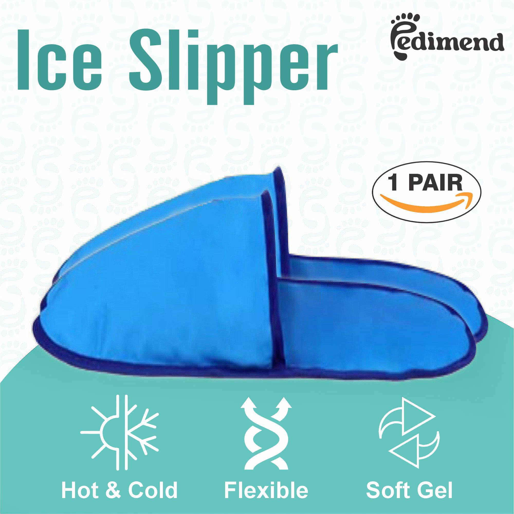 Pedimend Lot de 2 paires de chaussons en gel pour fasciite plantaire, soulagement de la douleur neuropathie des pieds, chimiothérapie, douleurs aux orteils, pieds enflés, soulagement de la goutte,