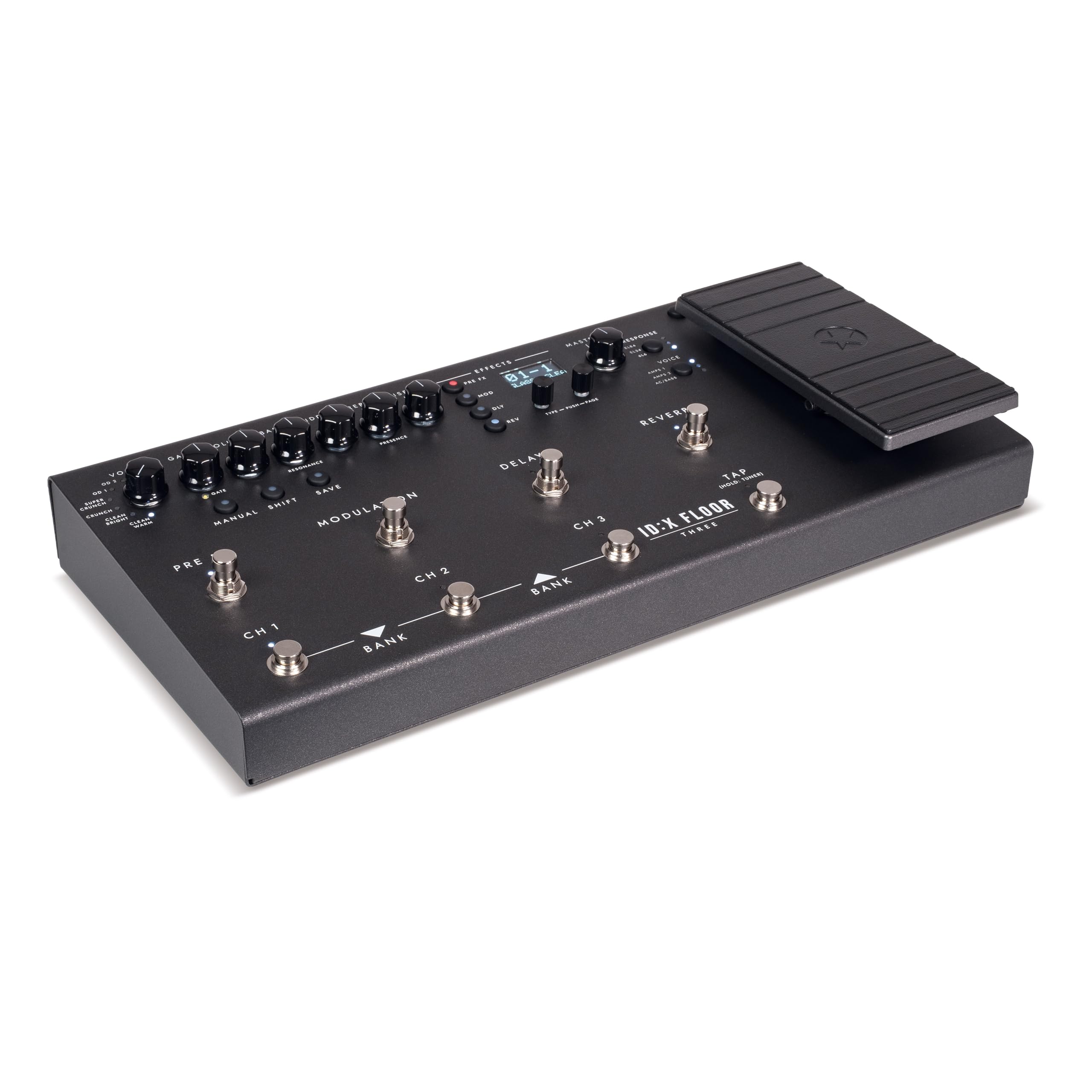 Blackstar ID:X Floor 3 Pedalera de Modelado de Amplificador – 6 Voces de Amplificador, Emulación de Válvulas, 35+ Efectos, Pedal de Expresión y Compatibilidad MIDI Completa