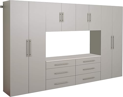 Miniatura 25 de Prepac HangUps Gabinete de almacenamiento de garaje de 108 pulgadas de ancho, el juego consta de 3 armarios montados en la pared, ideal para garaje,