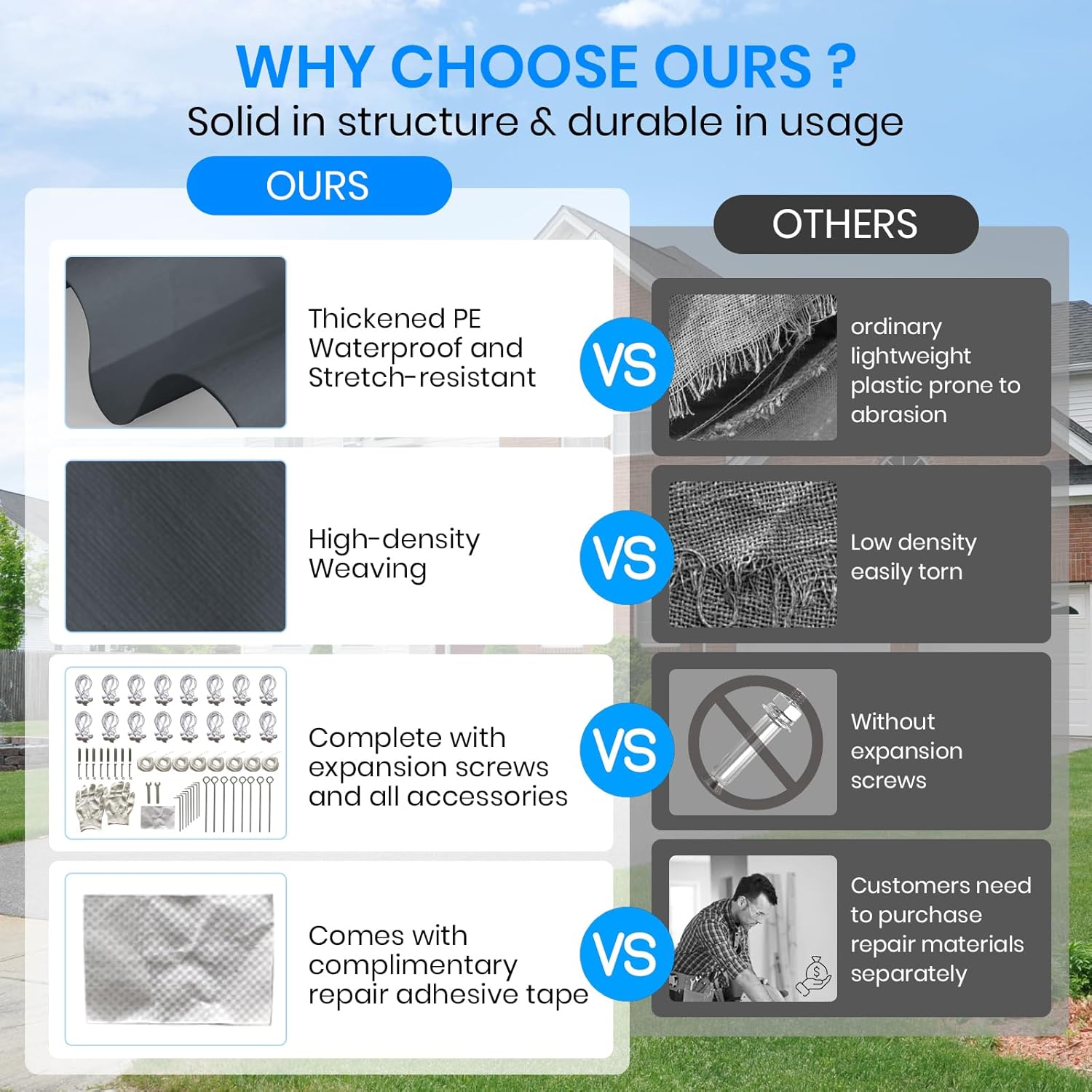 Carport 12x20 Heavy Duty Portable Garage,Galvanized Frame Carport Canopy,Portable Garages and Shelters with 8 Leg4 Wind Rope,Car Tent Garage with All-Season Tarp for Boat Truck,Without Sidewall Carport 12x20 Heavy Duty Portable Garage,Galvanized Frame Carport Canopy,Portable Garages and Shelters with 8 Leg4 Wind Rope,Car Tent Garage with All-Season Tarp for Boat Truck,Without Sidewall