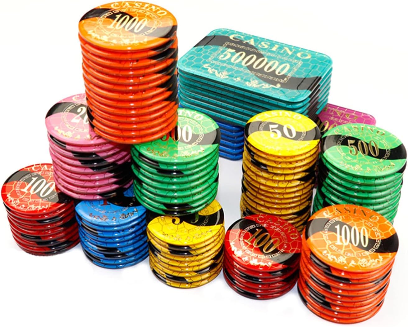 Kryształowe żetony do pokera Monte Carlo Casino Grade 25 szt.