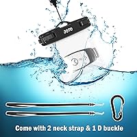 Vista 3 de JOTO Paquete de 2 fundas impermeables para llaves de automóvil con cordón para natación, surf, cartera pequeña impermeable, bolsa seca para dinero