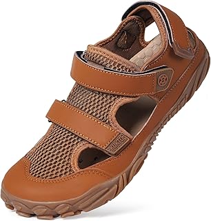 Barfußschuhe Herren Sportsandalen Damen Aquaschuhe Verstellbare Strandschuhe Weit Wandersandalen Schnell Trocknend Surfschuhe Sommer