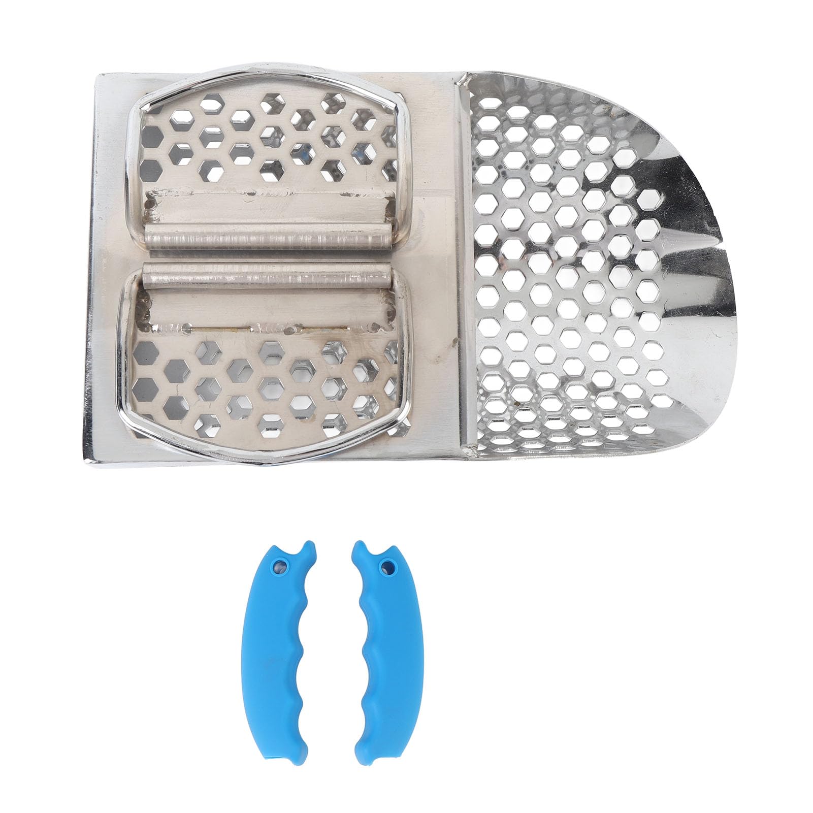 Asixxsix Pala Detectora de Metales, Pala Tamiz de de Acero Inoxidable con Orificios para Tamiz y Plegable para Accesorios de Detección de Metales en la Playa