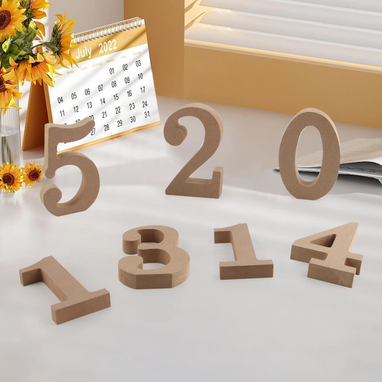 Taozoey Standing Wooden Letters, Wooden Letters for Crafts, DIY Letter, Home Lettering, Untreated Decorations for Home Wall - Image 4