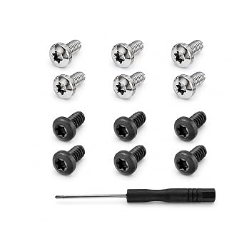 Beats Studio Headband Screw Replacement Kit 12-Piece | Fits Studio 1/2/3/Pro B0500 B0501 6 Silver + 6 Black 4mm Phillips Screws Screwdriver Included