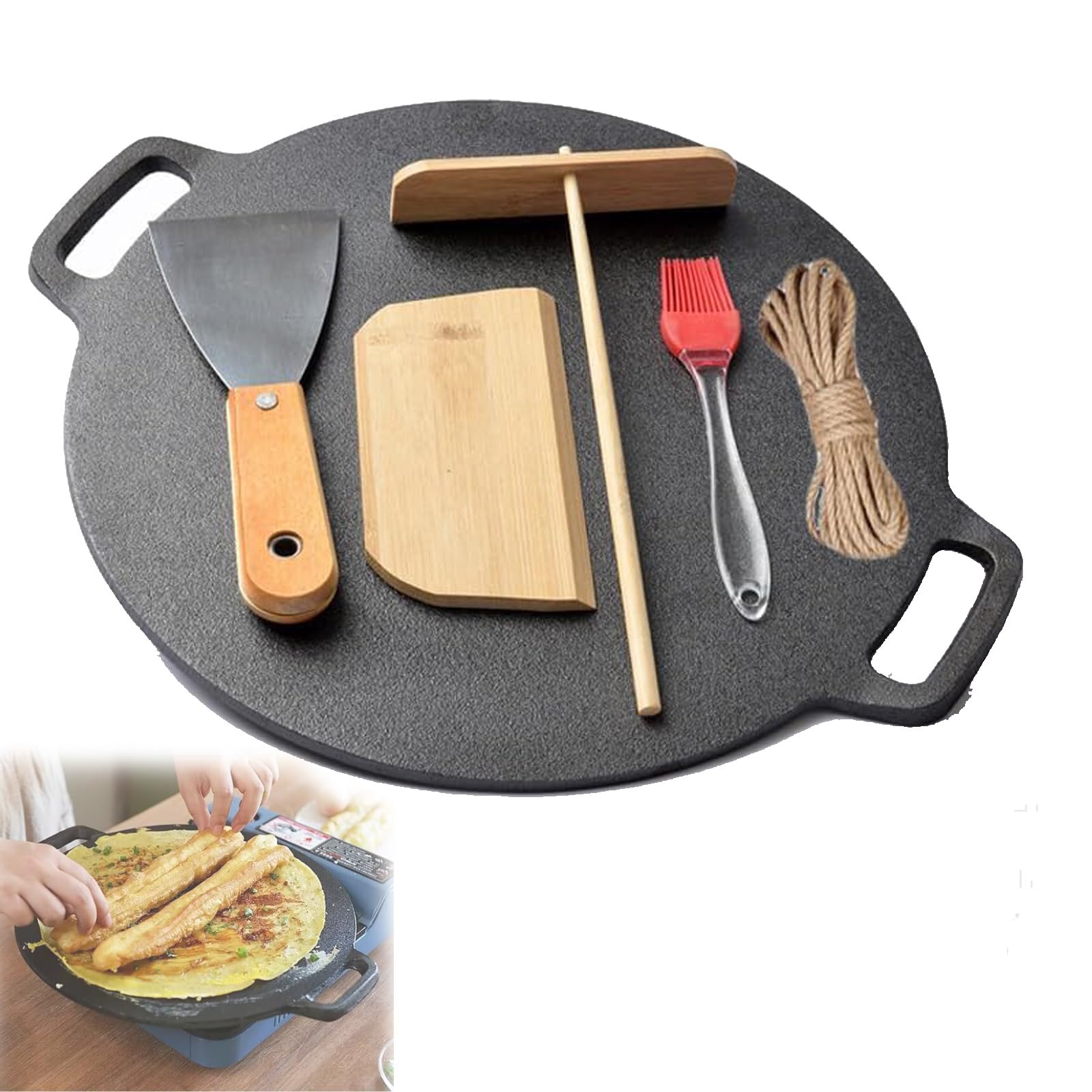 Amazon.co.jp: クレープ 鉄板 クレープパン クレープ焼き器 クレープ  