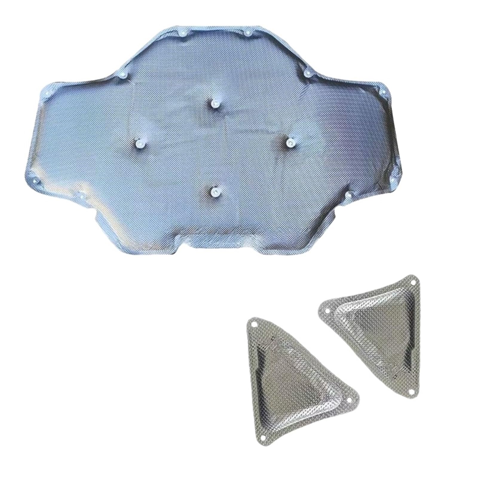 Lycheu Silver Front Hood Engine Firewall Sound Heat Insulation Cotton For X3 G01 For X4 G02 2018-2022 Car Engine Hood Heat Soundproof Deadener Cars Accessories