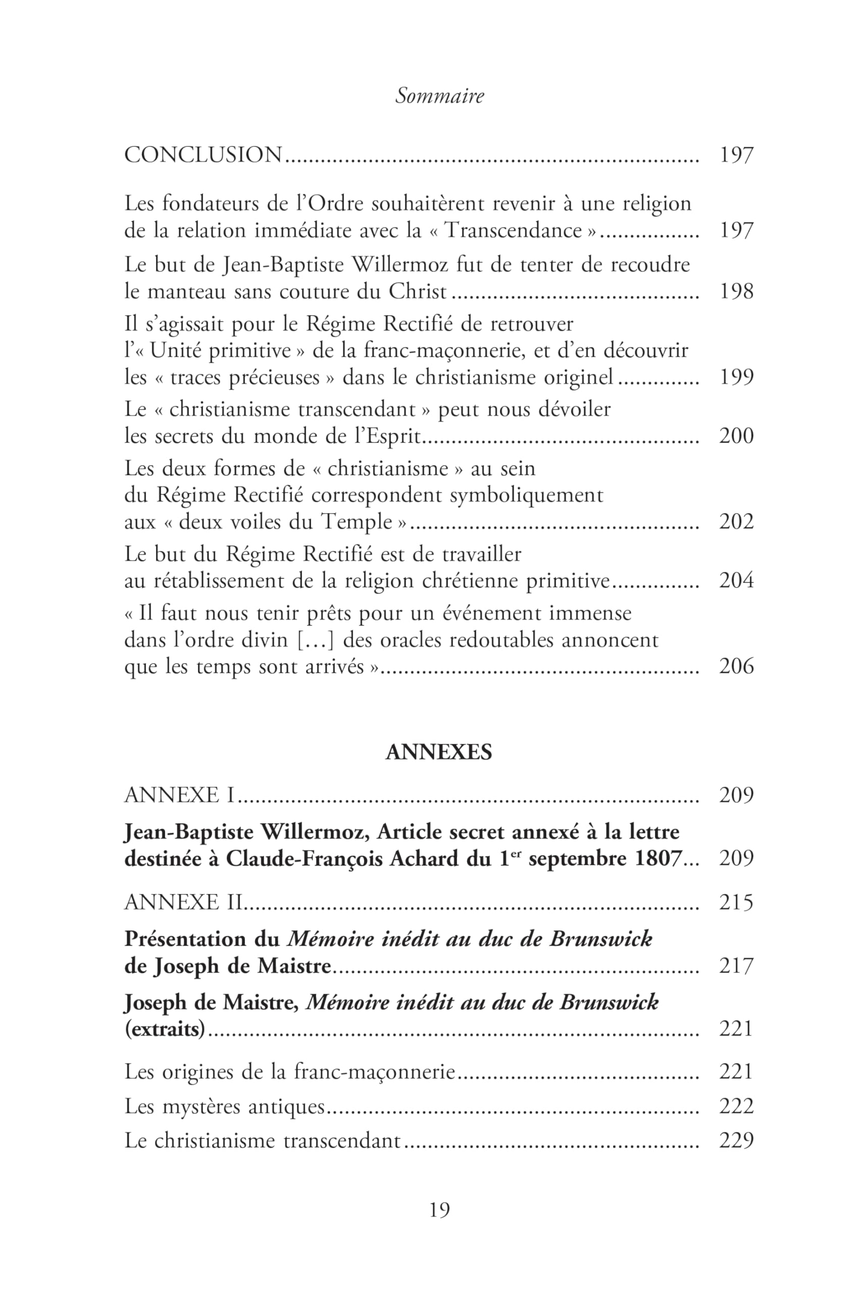 Le christianisme transcendant du Rite Écossais Rectifié - Son origine et ses mystères révélés