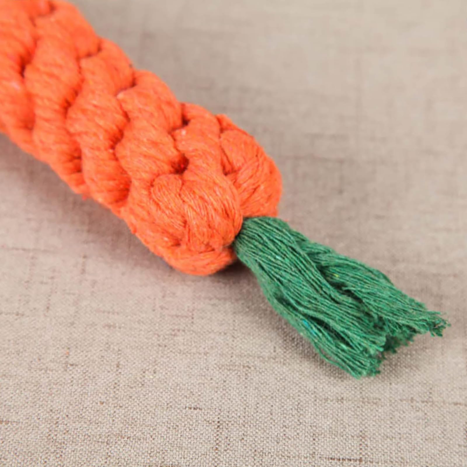Yuannee Carrot Dog Toys,2 PCS Toys Dog Rope Cat Chew Toy Pet Rope Safe Braided Handmade Gift for Boredom Tranning Teeth Cleaning and Relieve Stress - Image 4