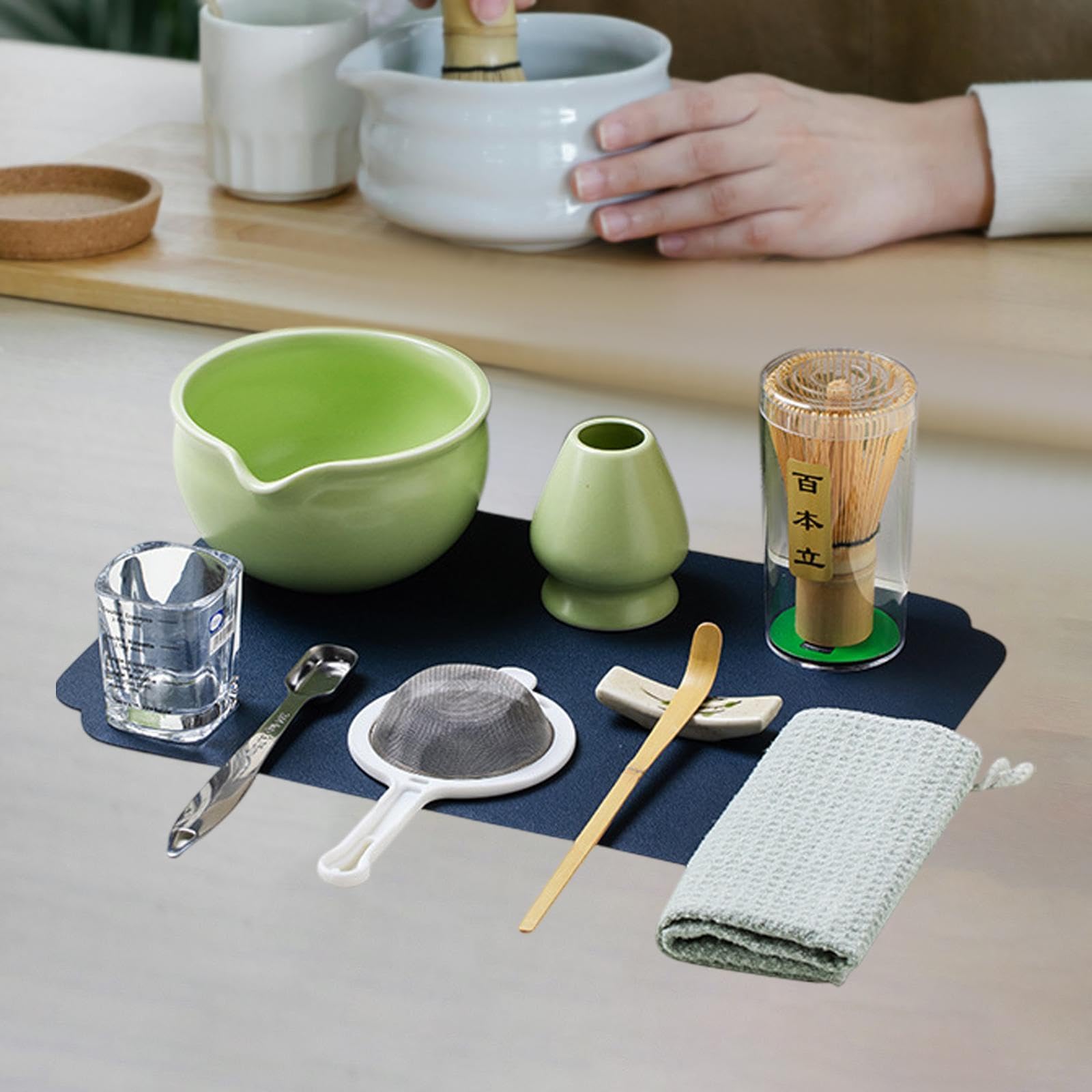 ATORSE™ 10Pcs Complete Tea Ceremony Kit Japanese for Making Breakfast Tea Experience Light Green|Home & Garden|Food & Beverages|Tea
