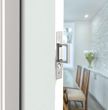 Pocket Door Edge Pull - Sliding Door Pull Handles Hardware,Pockets Hidden On The Side Pop-up Door Handles,Pull Ring is Larger and Easier to Use