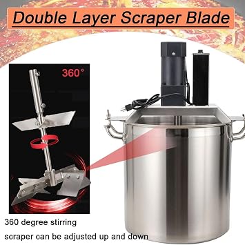 Automatic Pot Mixer Auto-Stirrer for Cooking - 40L/80L Self Stirring Kitchen Gadget with Adjustable speeds for Hot Pan, Saucepan - Easy-to-Use Food Tool Pot Accessories,40L