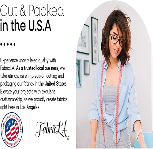 Miniatura 7 de FabricLA Bolsa de chatarra de tela de piel sintética lanuda - Bolsa de tela acrílica para manualidades de 16 onzas, material similar a la piel