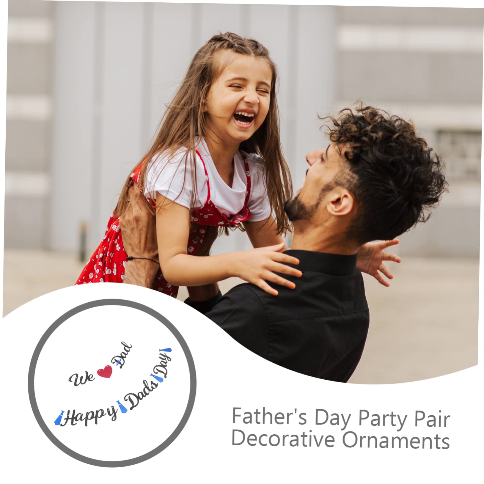 PRETYZOOM 5juegos Banderín De Decoración Día Del Adornos De Cumpleaños Para Papá Fiesta Frases y Efecto Decorativo Para Celebraciones y Fotografía