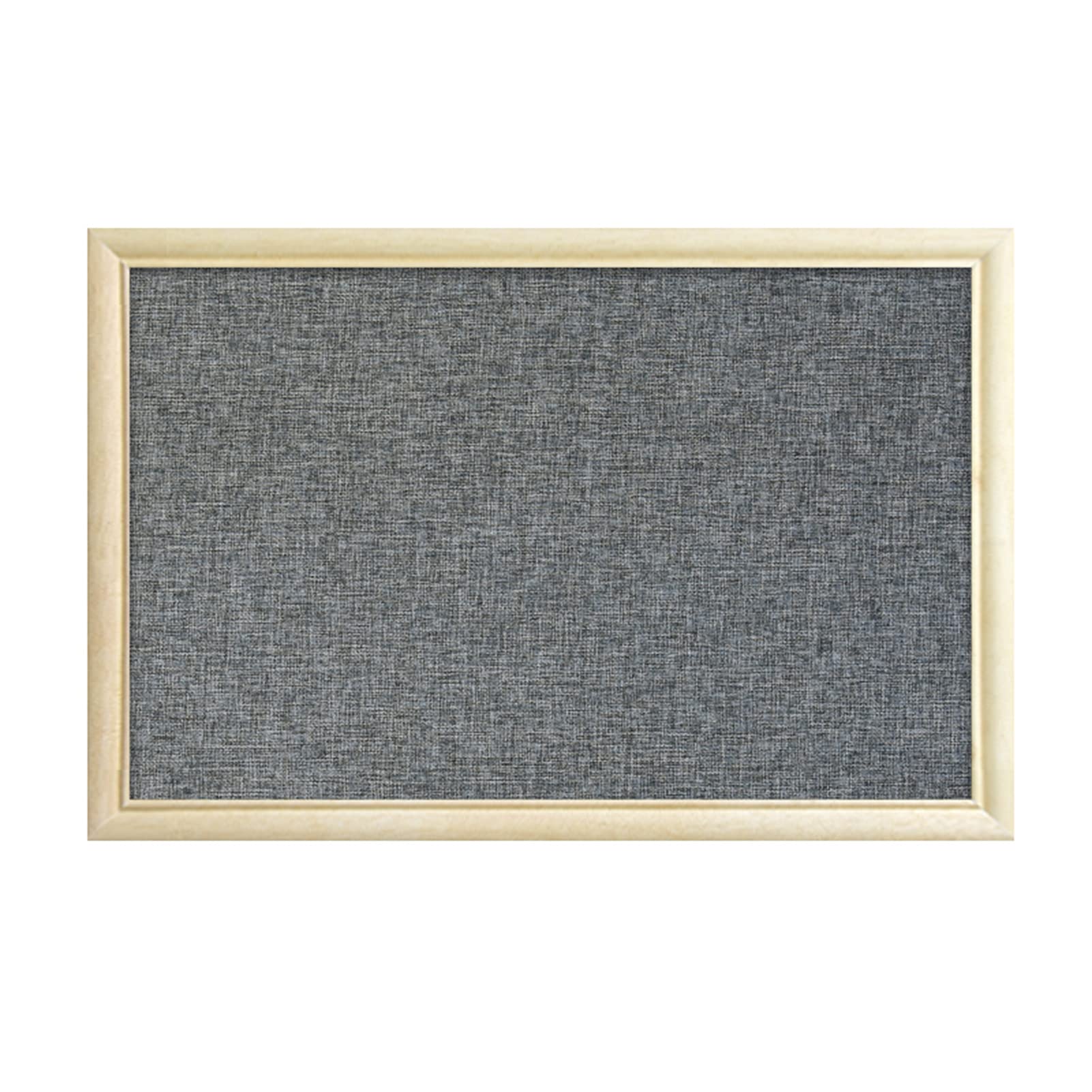 Kork-Pinnwand, Pinnwand aus grauem Stoff, Holzrahmen für Zuhause, Büro, Schule, Nachrichten, Memos, Bilderanzeige (Größe: 40 x 60 cm)