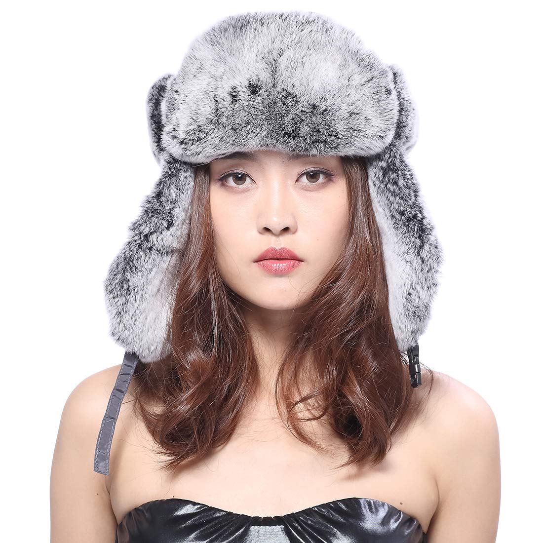 BeFur Unisex inverno Cappello da aviatore Cappello russo Cappello sci in capelli coniglio per attività esterne