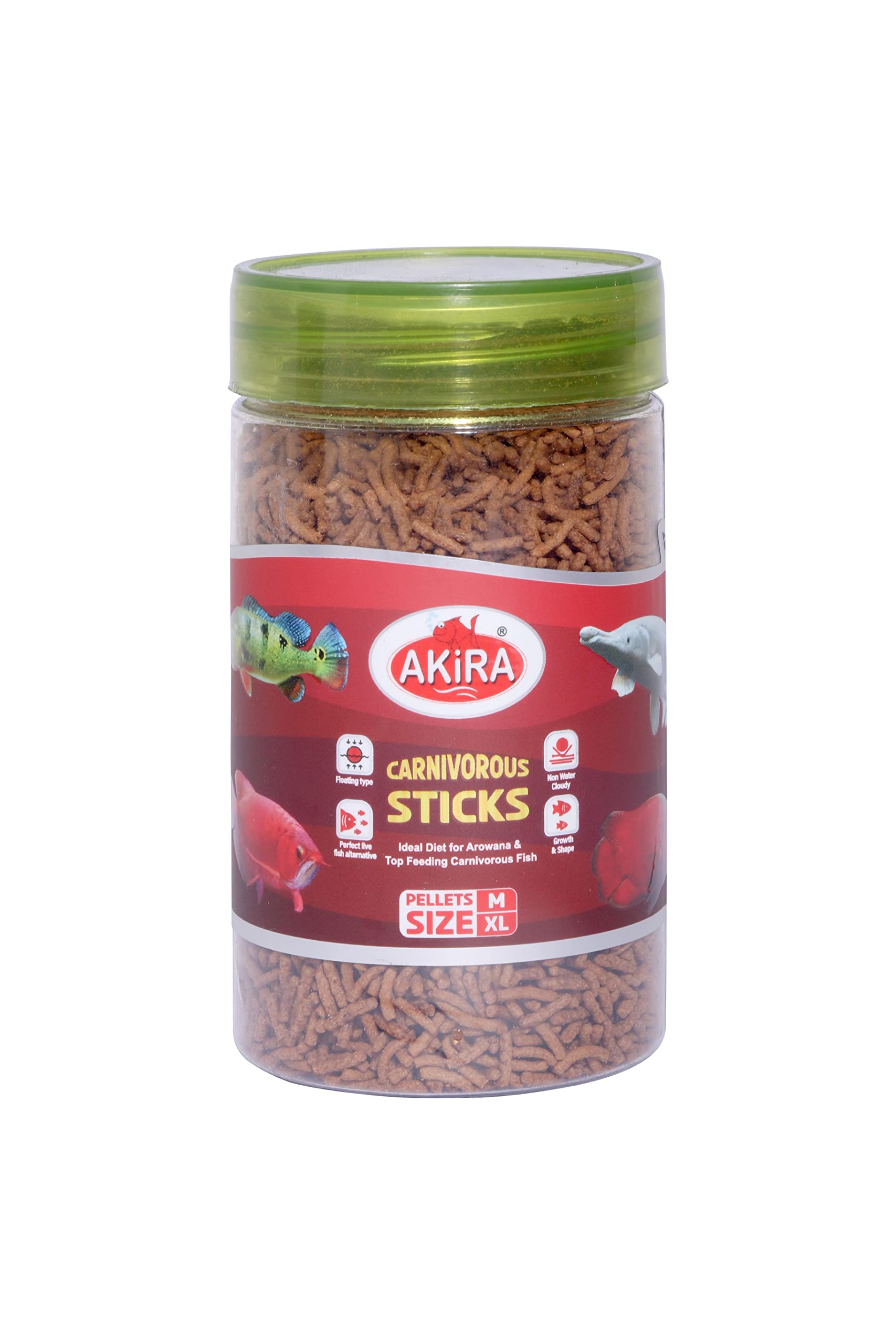 Akira Carnivorous Sticks - 215ML, Protein: 45% (Ideal Diet for AROWANA & TOP Feeding Carnivorous Fish) (B0C28CRBXP) Amazon Price History, Amazon Price Tracker