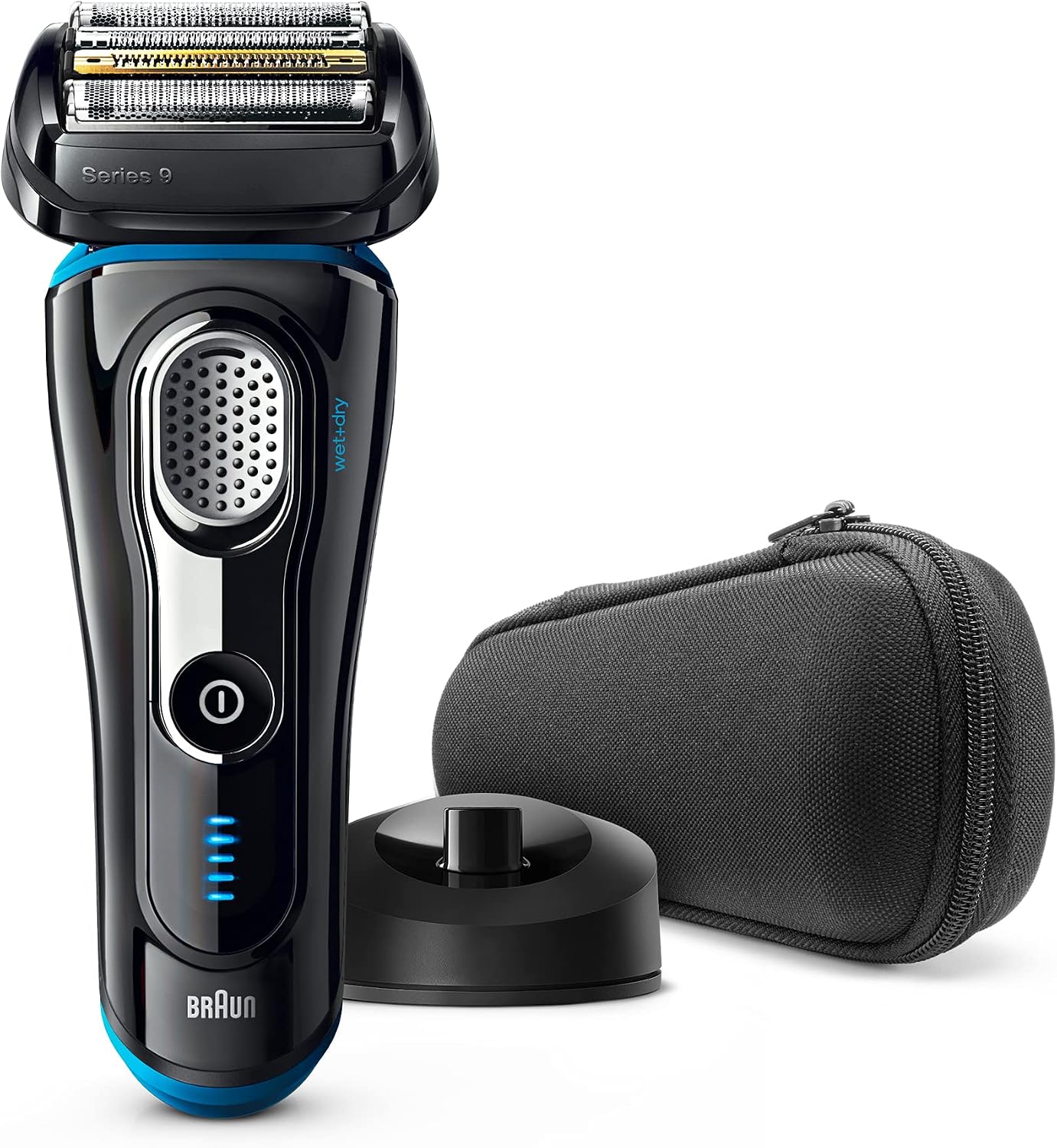 Braun Series 9 9240s Men's Electric Foil Shaver, Wet and Dry, Rechargeable and Cordless Razor with Pop up Trimmer - Black