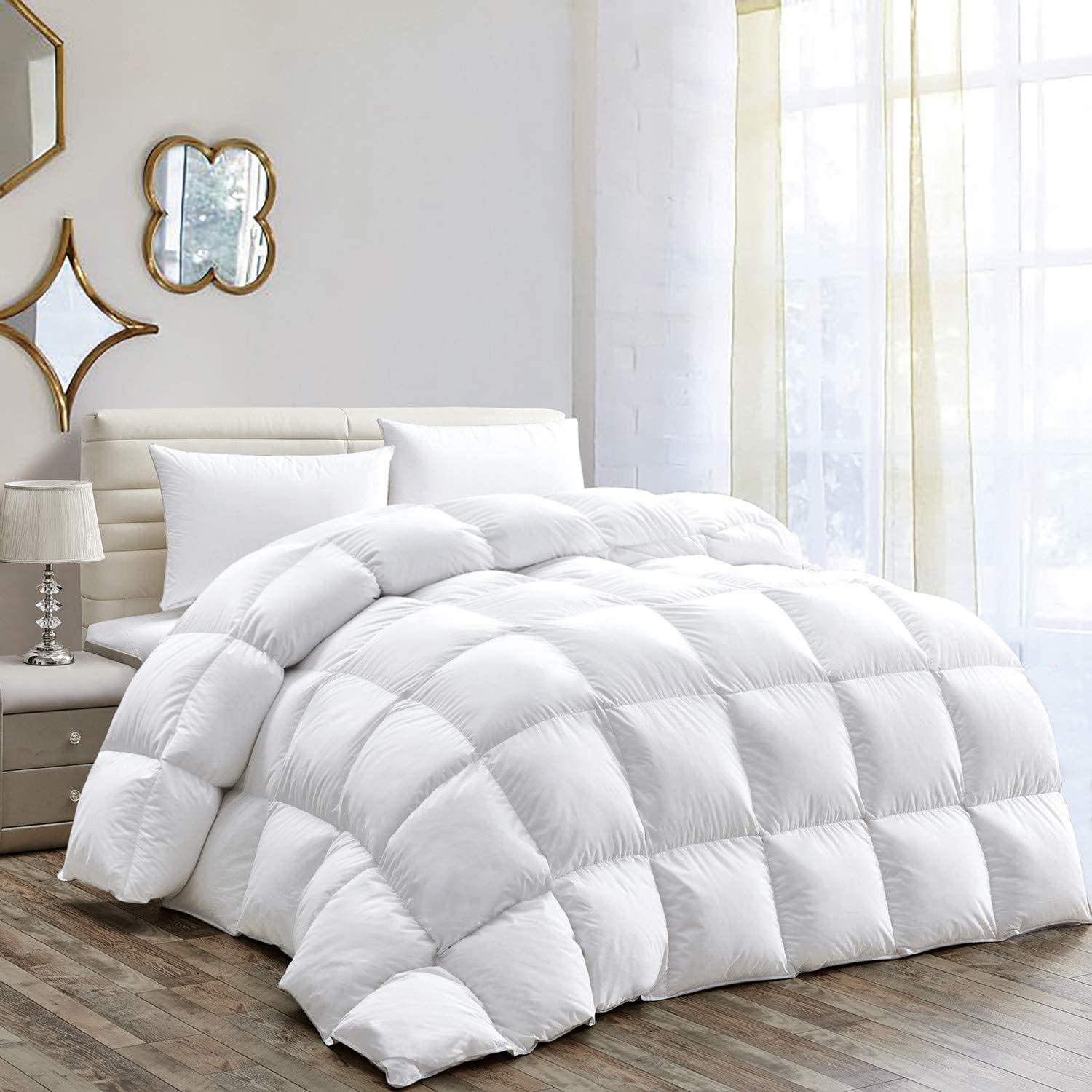 Bluemoon Bedding White Bluemoon Bedding® Luxury Duck Feather And Down Quilt/Duvet 13.5 Tog (Single)