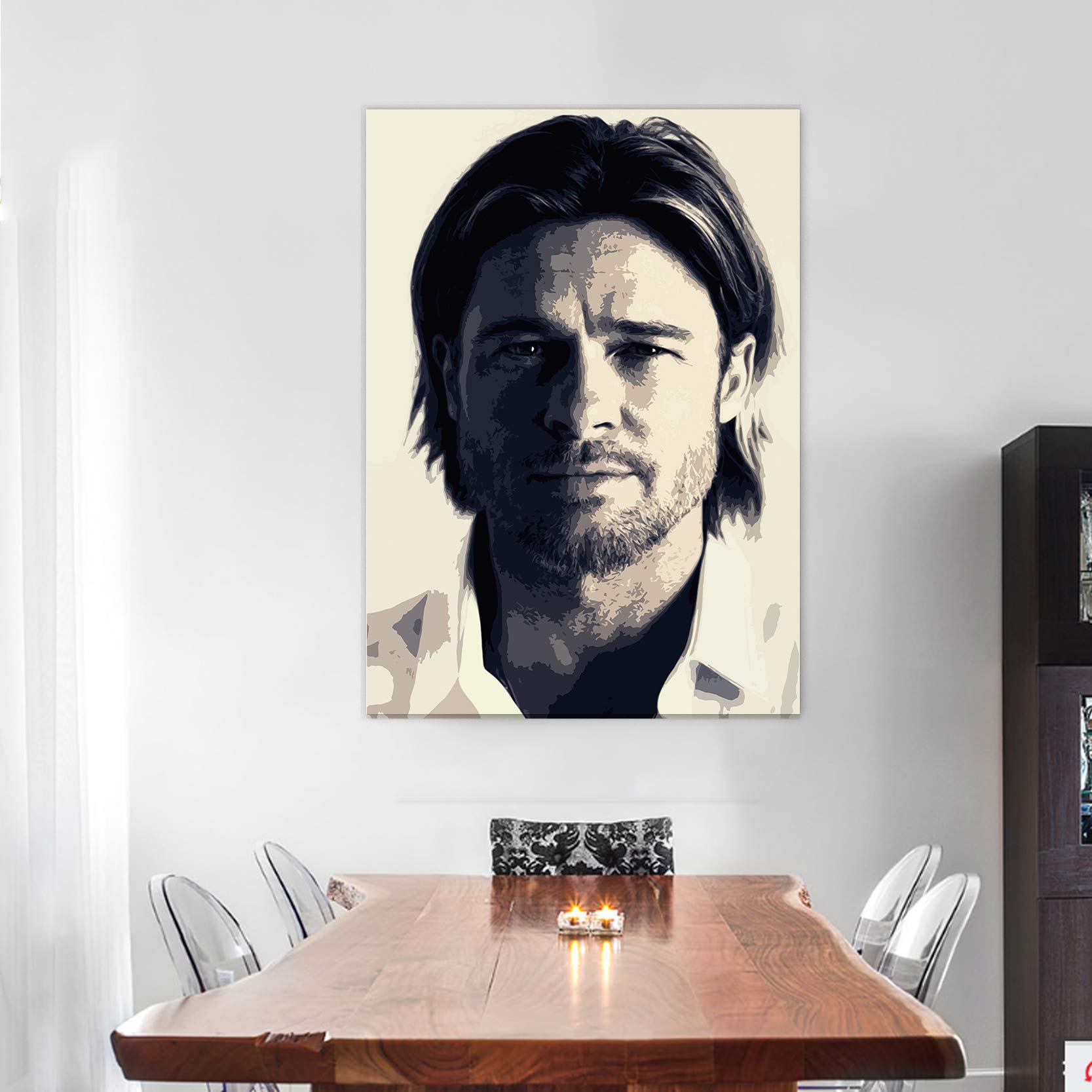 Furnish Marts HD Brad Pitt Big Size Jumbo Poster Vinyl Wall Decals and Paintings Collection to Grace Any Place. (Size - 24 x 36 inchs)