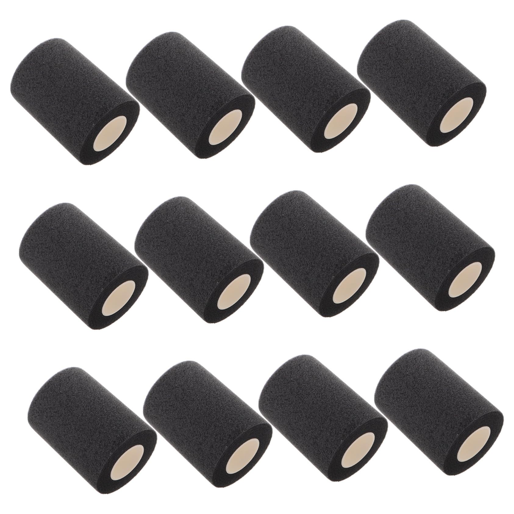 Beaupretty 12pcs Sports Wrap - Grip Tape for Tennis Rackets and Badminton Shock-Absorbing Reduction All-Purpose Black