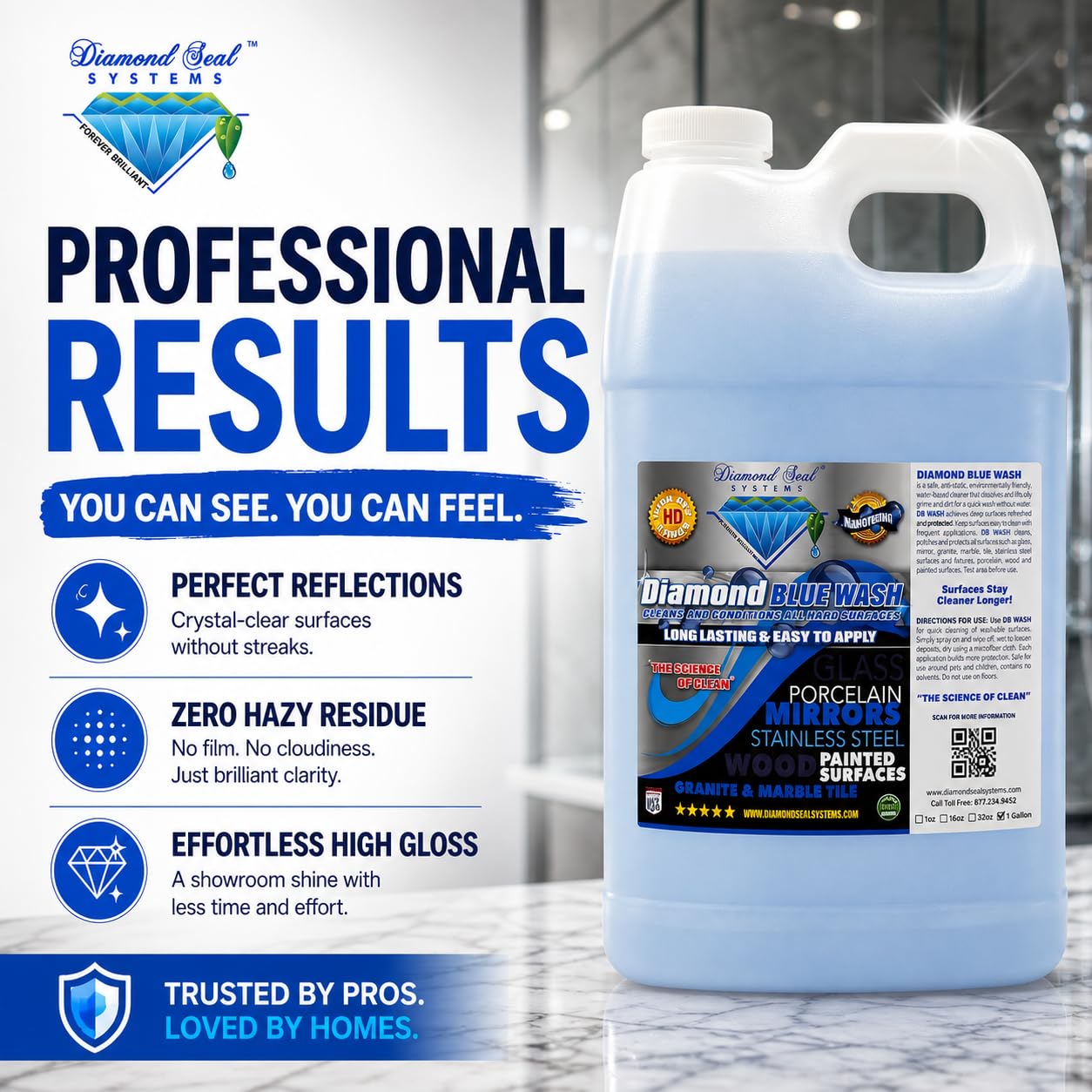 Diamond Blue Repellent Cleaner & Wash Direct from the manufacturer - 1 Gallon by Diamond Seal Systems