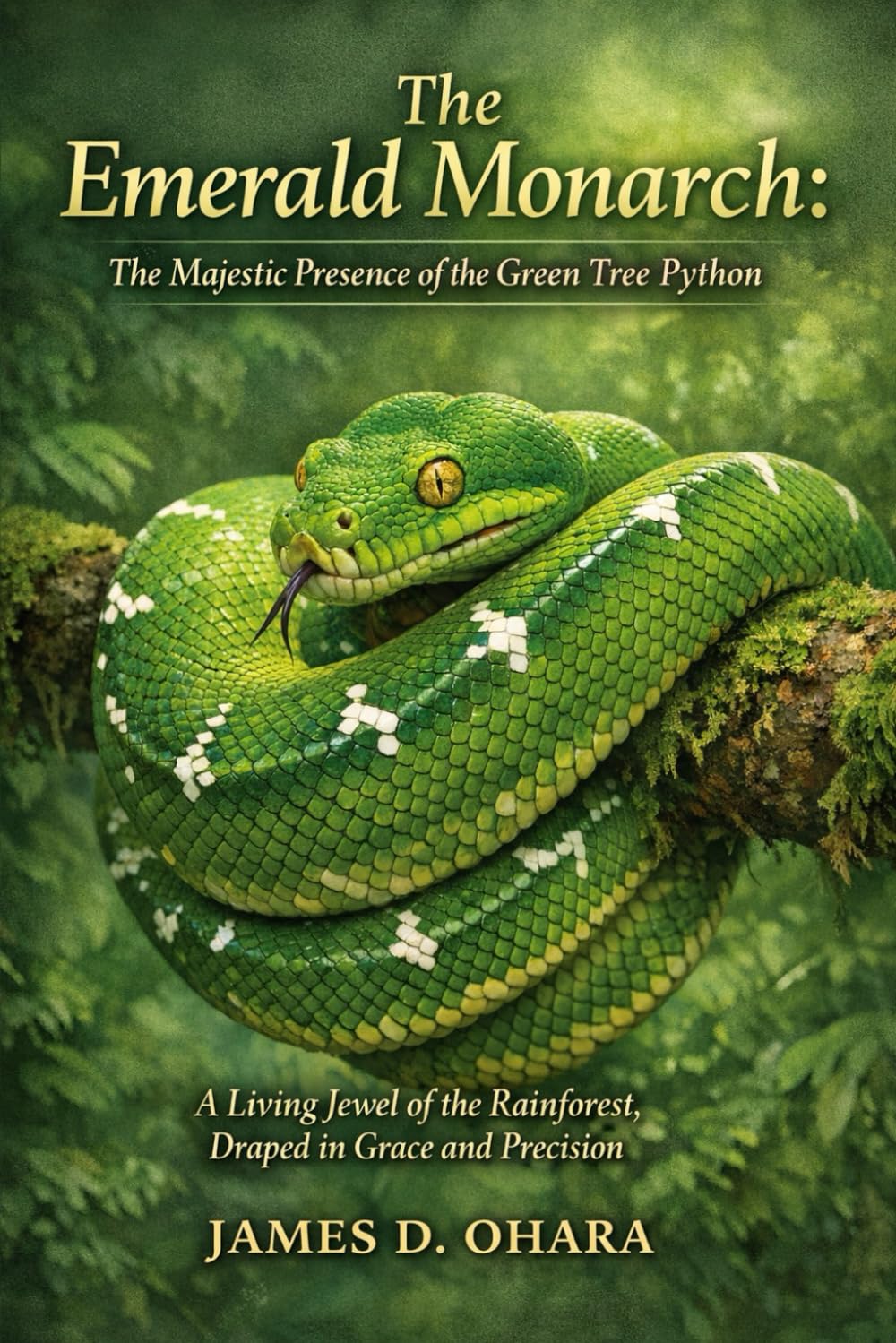 The Emerald Monarch: The Majestic Presence of the Green Tree Python: A Living Jewel of the Rainforest, Draped in Grace and Precision