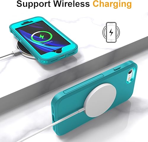 Miniatura 7 de Funda para iPhone SE 20222020, iPhone 87 a prueba de golpes a prueba de caídas a prueba de polvo prueba de caídas de grado militar con funda