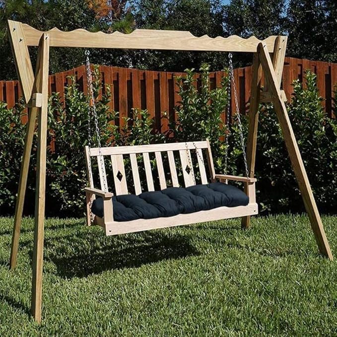 The Indoor/Outdoor Bench Cushion is made of cotton material and designed for use on garden furniture like loveseats and benches. With dimensions of 51.2"x19.7", it is suitable for most standard-sized patio wicker seats and loungers. The cushion comes in a vibrant red color, adding a pop of warmth and style to your outdoor seating area.