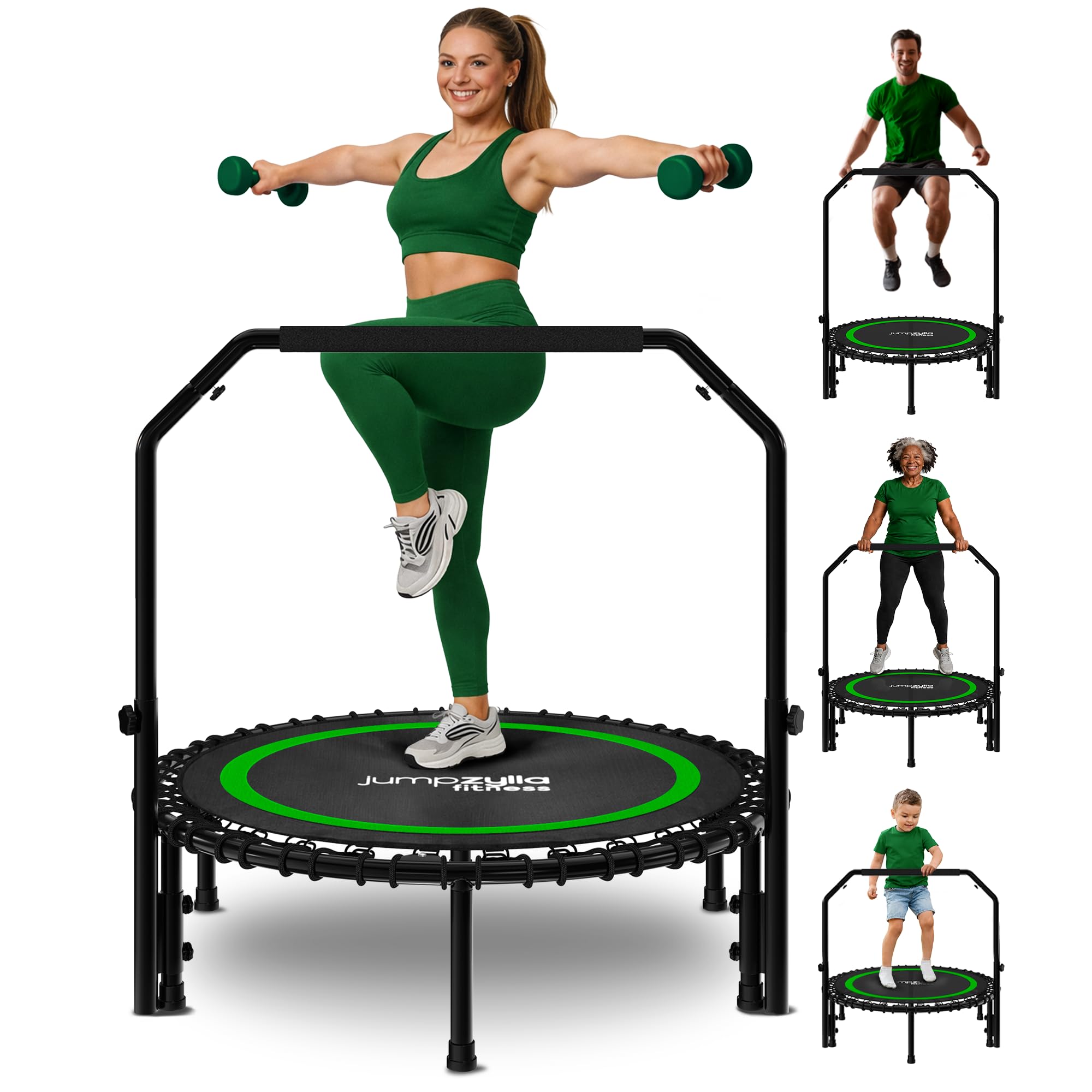 Jumpzylla Fitness Rebounder Trampoline for Adults