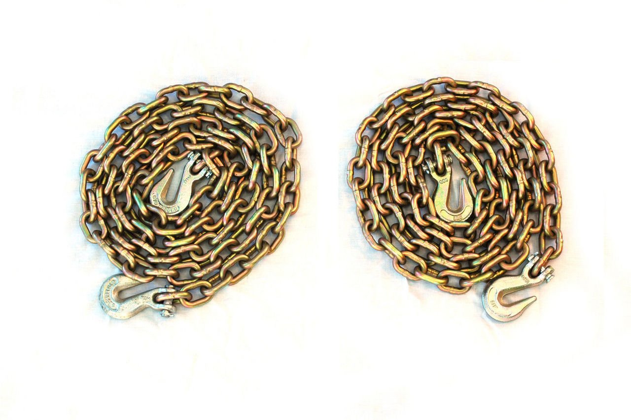 3/8 Transport Hauling Load Package for Trailer Loads - (2) 10' Foot Chains