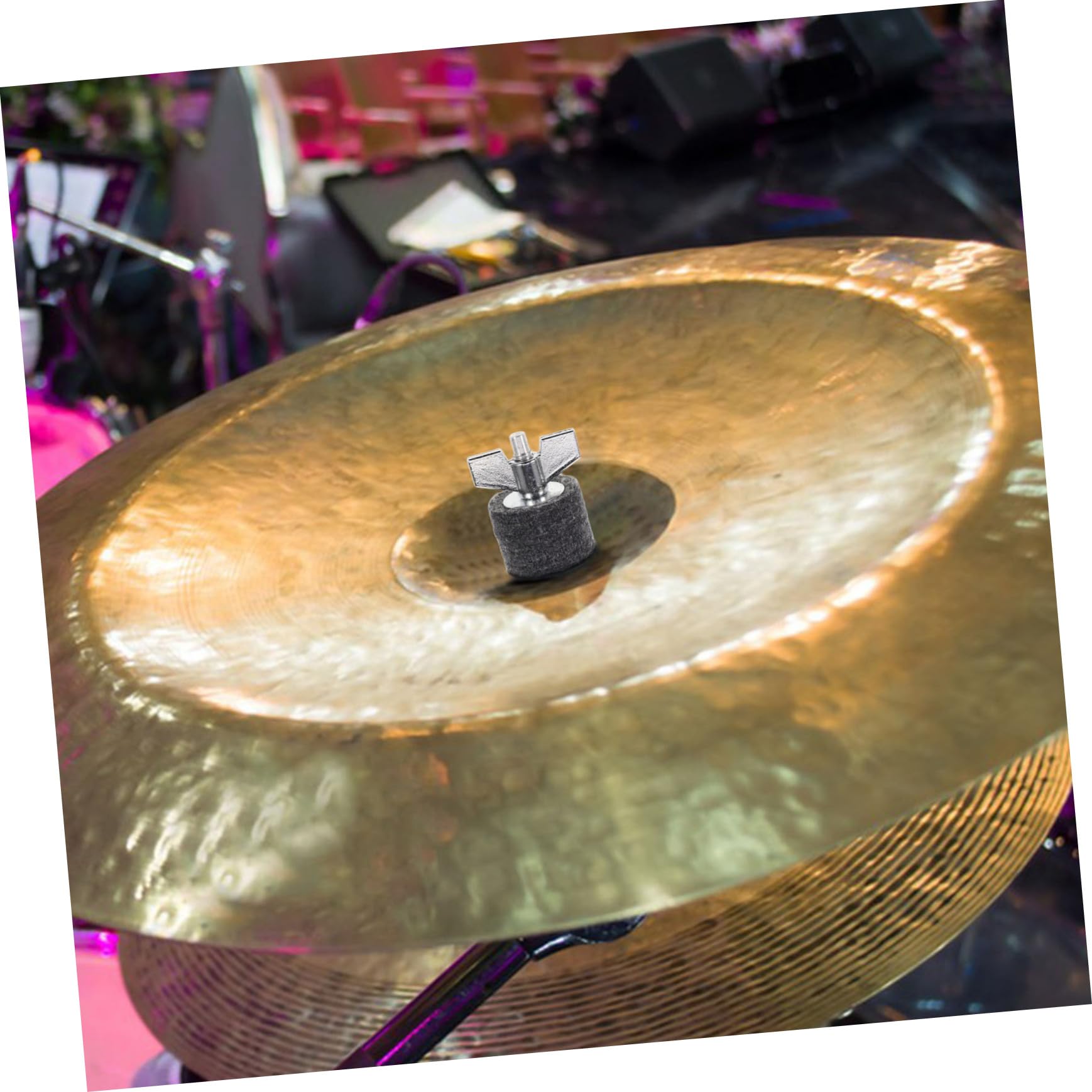 Yardwe Cymbals Stacker Percussion Instrument Mounting Rack Durable Felt Support for Drum Versatile Cymbal Holder with Shock Absorption for Enhanced Stability