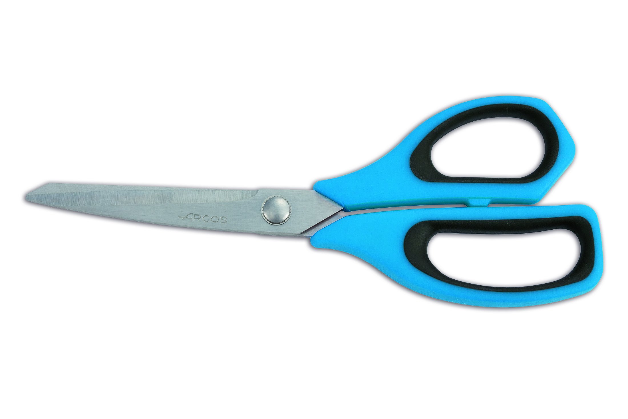 Arcos Tijeras cocina Acero Inoxidable. Estas tijerase utilizan para cortar,​eparar y rebanar diferentes tipos carne. Mango polipropileno y Hoja 235 mm. Serie Prochef. Color azul.