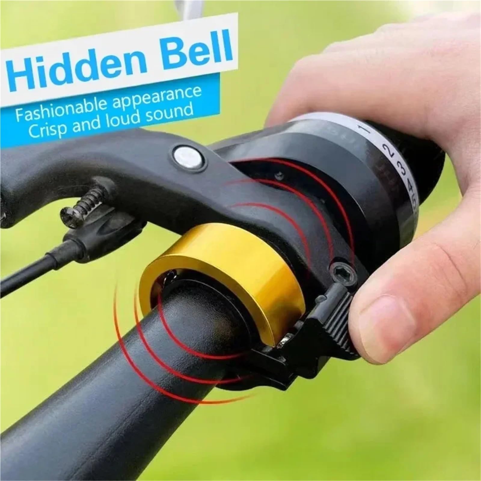 Campanello per bicicletta 5pcs Soud Uso per la sicurezza della bici Chiamata Ciclismo MTB Manubrio Corno Accessori Bici Campanello Bicicletta Camp